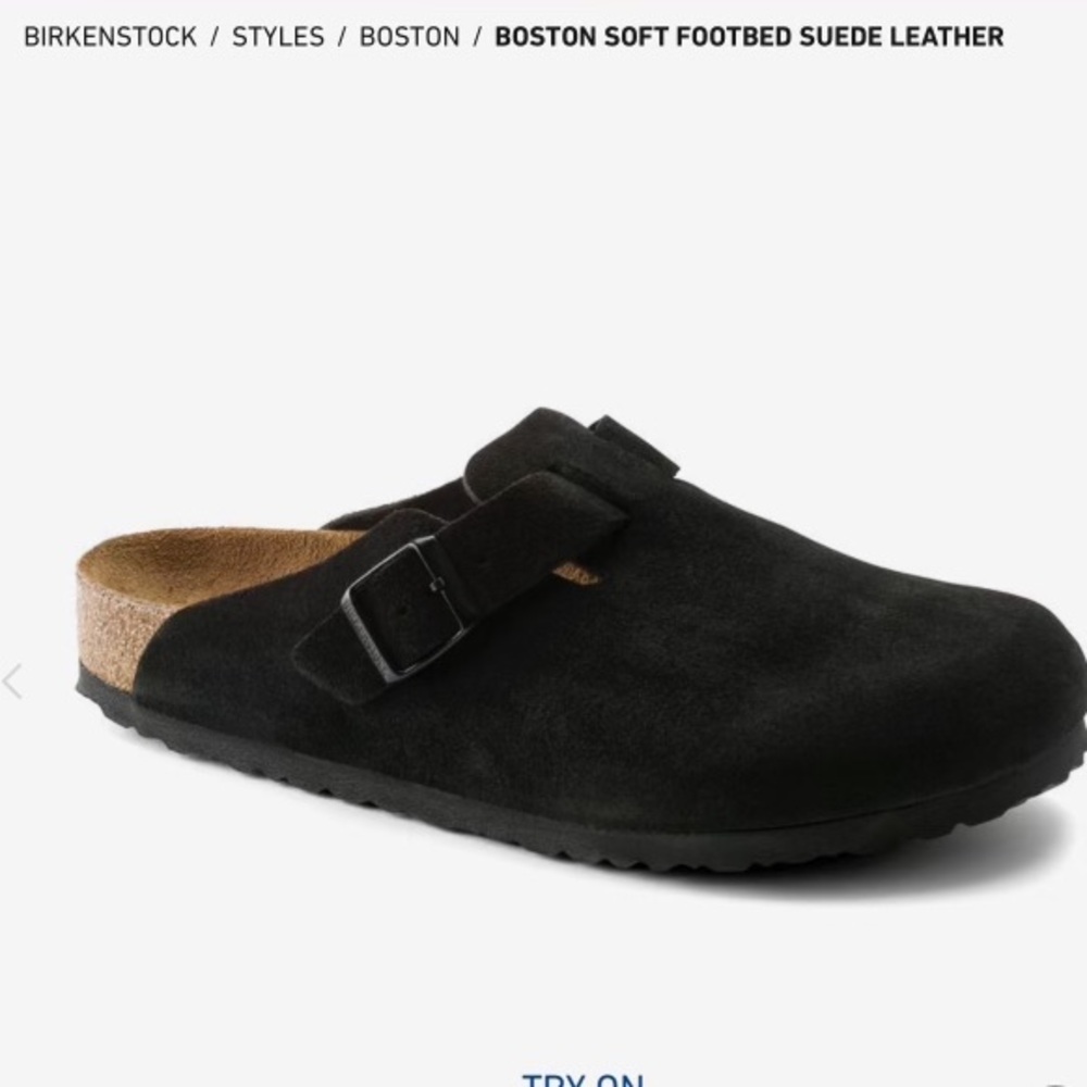 Birkenstock Boston Soft Footbed Suede Leather, Mens 9 Women’s 11, brand new